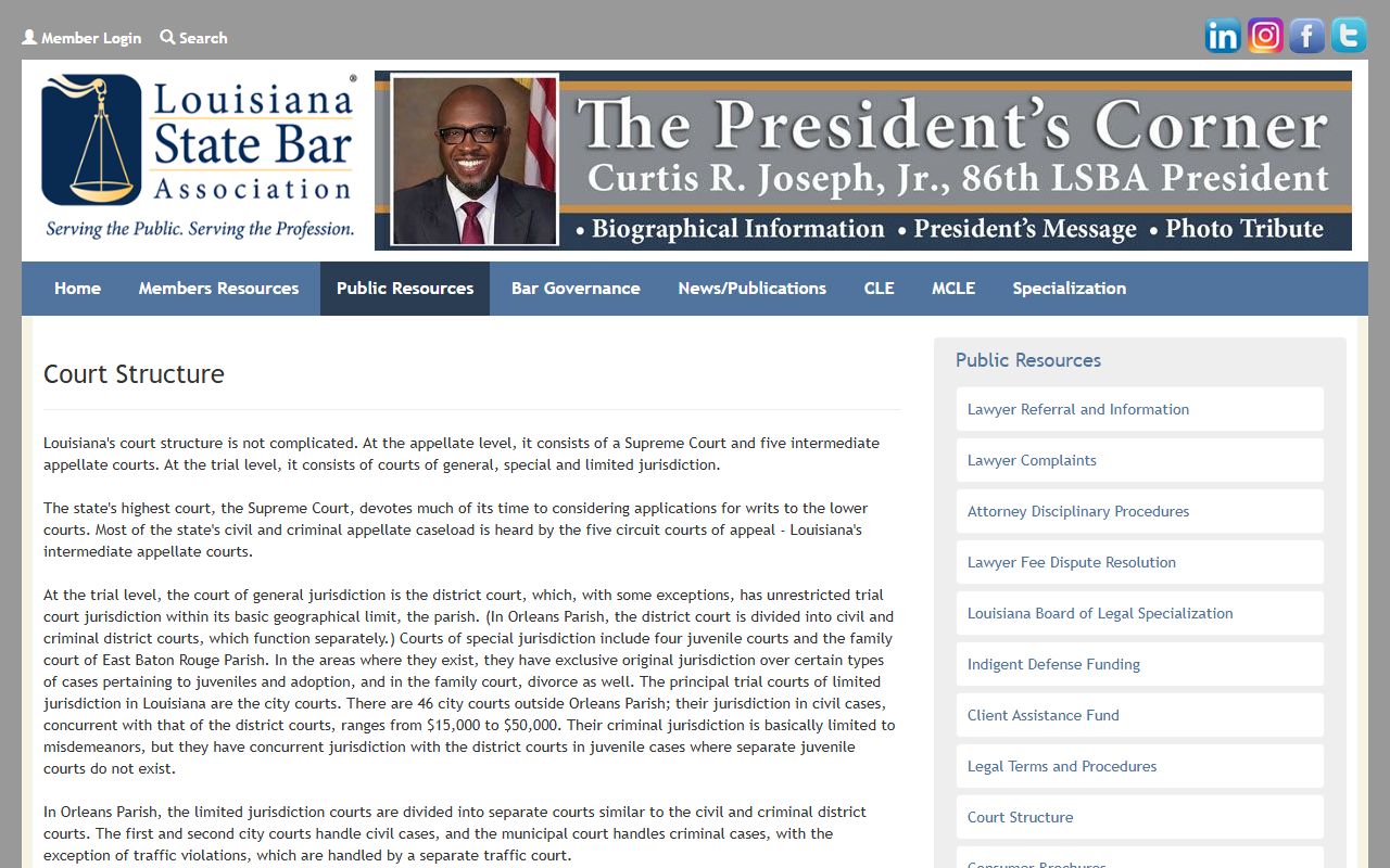 Beauregard Parish Court records Louisiana court structure explanation