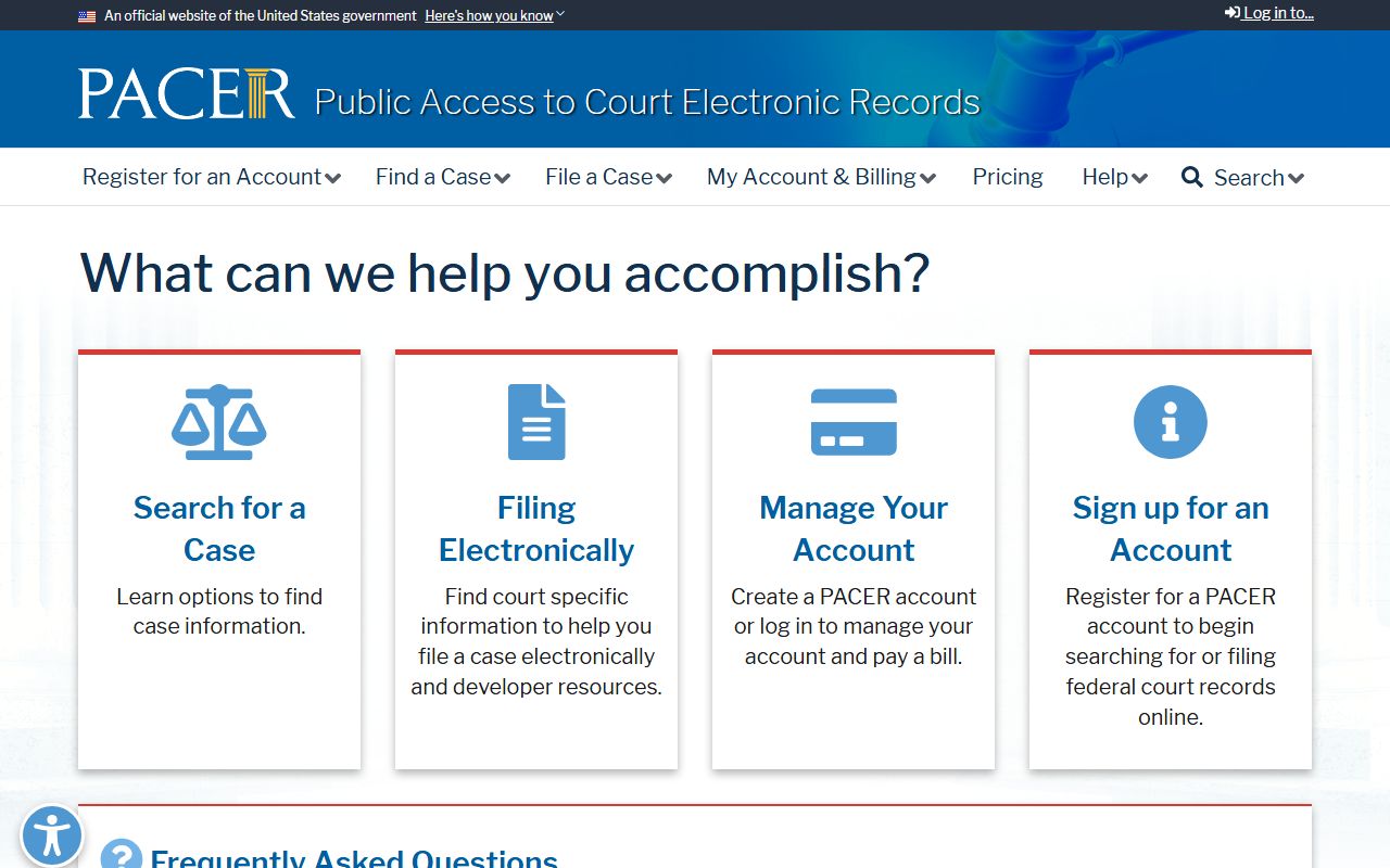 Beauregard Parish Court records PACER federal case search